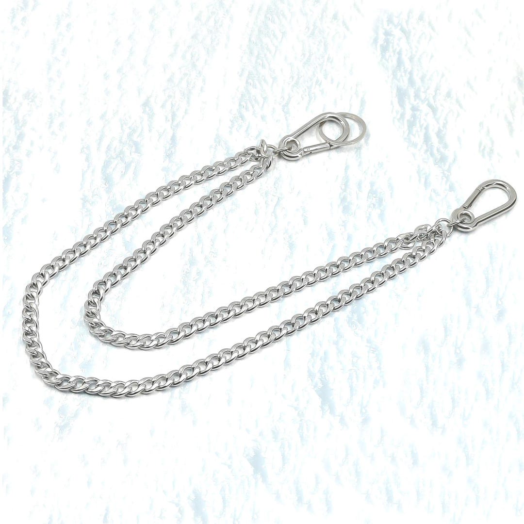 Stainless Steel Key Chain Trouser Chain Wallet Chain Curb Chain 2 Rows ...