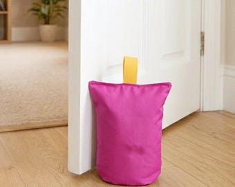 Türstopper Boden Türstopper Sack ca. 1,5 oder 2,5 Kg  Handmade Klemmschutz Türschutz Baumwolle Stoff Zugluftstopper versch. Farben