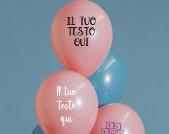 Scritte personalizzate per palloncini festa. Compleanno, decorazioni, matrimonio. Regalo personalizzato, san valentino. Palloncini 18 anni