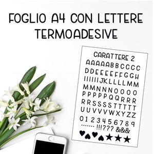 Lettere per tessuto -  Italia