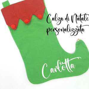 Personalized Christmas stocking. Christmas stocking with name. Personalized Christmas gift. Family gift idea. Merry Christmas.