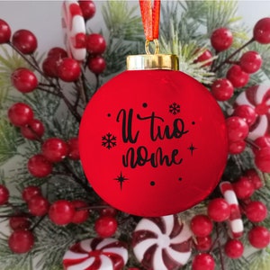 Personalized Christmas balls. Glass balls with name. Personalized Christmas gift. Family gift idea. Merry Christmas custom Ornaments