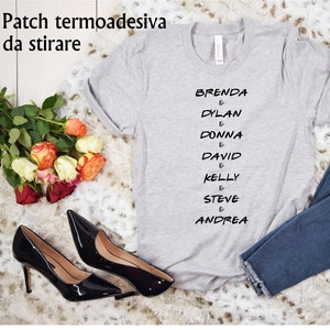 Beverly Hills 90210 Thermoklebepatch T-Shirt zu bügeln Thermo-Klebe-Patch für T-Shirt. Geschenkidee Beverly Hills Fernsehfilm. Brenda Kelly