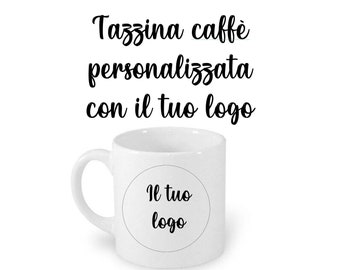 Personalized espresso mug with your logo. Customizable coffee mug. Colleague gift idea. Personalized coffee cup. Christmas office gift