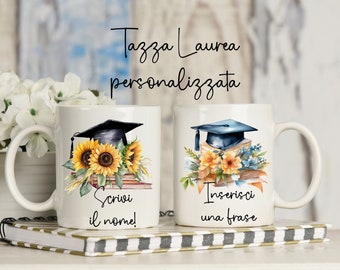 Personalized graduation mug. Friend sister gift idea. Customizable coffee mug. Graduation gift, daughter graduation original idea