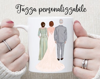 Wedding parents gift idea. Personalized mug. Wedding idea. Brother gift. Mom of the groom. Dad of the bride. mom of the groom