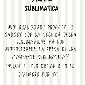 Servizio stampa sublimatica. Foglio con stampa a sublimazione pronto da stampare. Progetto per sublimazione su richiesta immagine 2