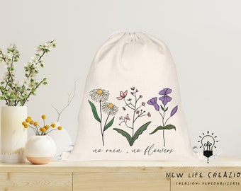 Motivational phrase bag. Mother&#39;s day gift idea. Birthday gift. Bag. gift for her. Flowers friend gift. Healing gift idea