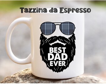 Tazzina caffè regalo papà. Idea festa del papà regalo compleanno. tazzina super papà. Regalo marito. Idea regalo neopapà. Onomastico papà