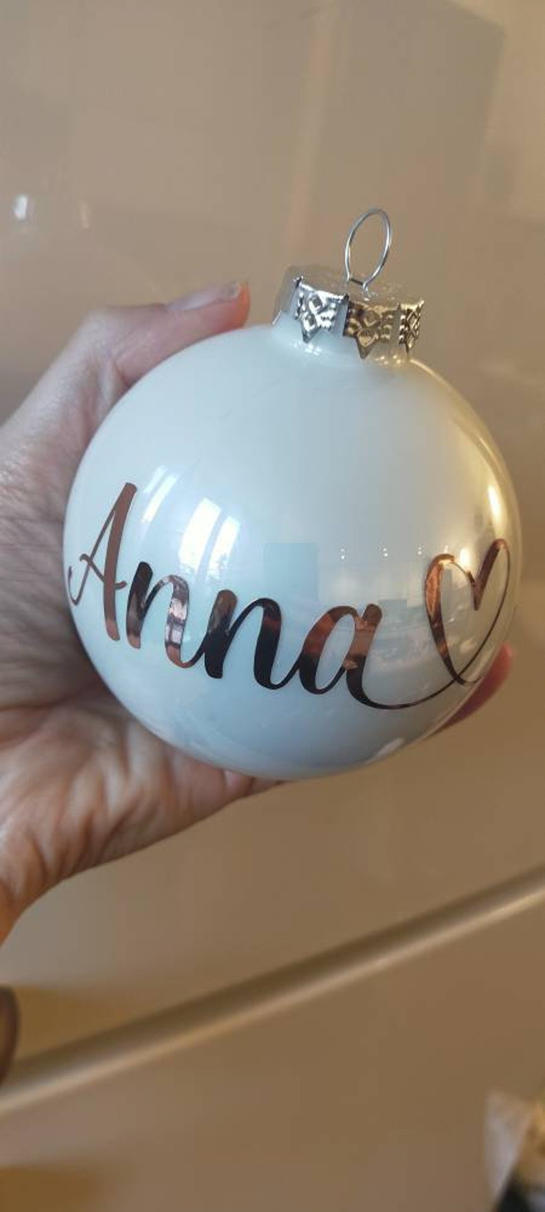 Personalized Christmas Balls. Glass Balls With Name. Etsy UK
