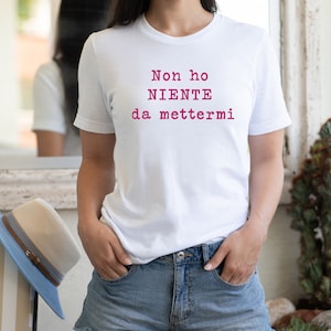 Patch termoadesiva non ho niente da mettermi. Maglietta mamma Idea regalo Originale. regalo personalizzato. Regalo Migliore amica compleanno