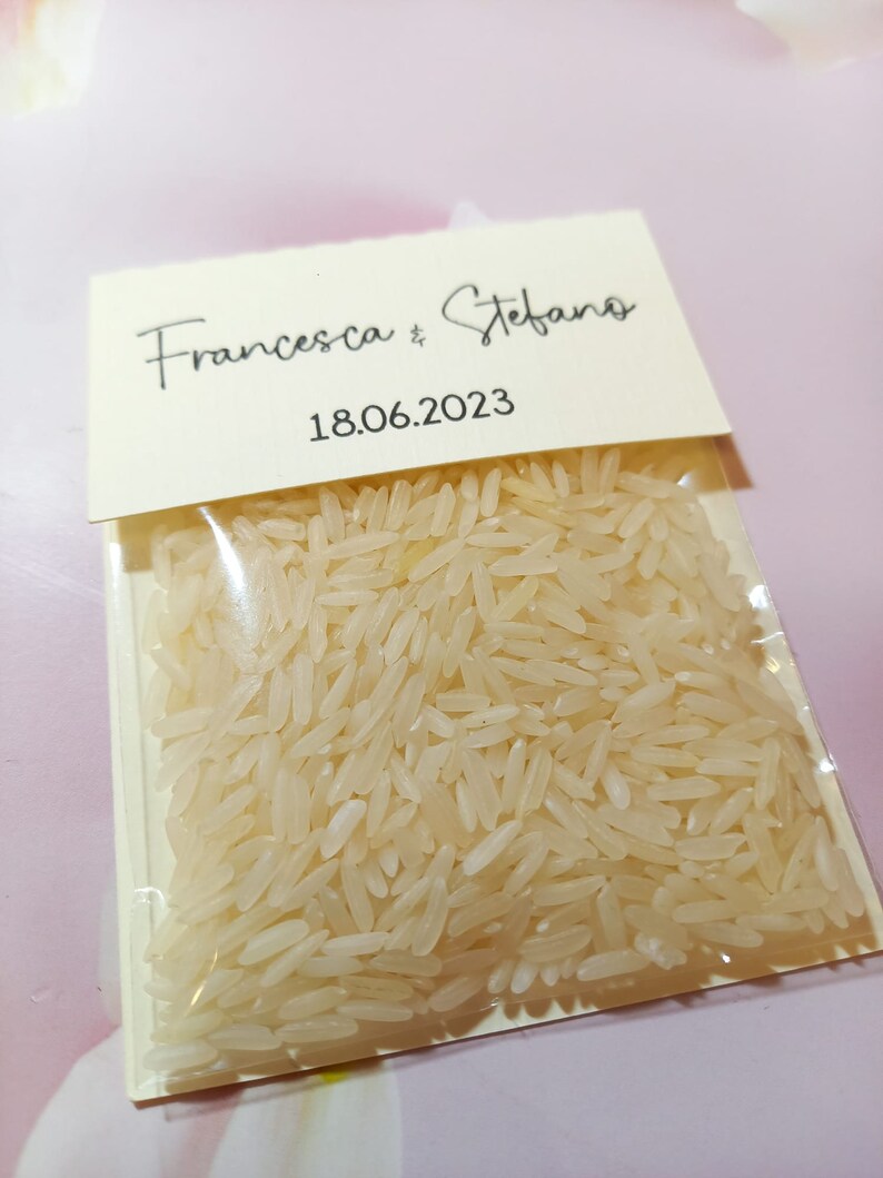 Stefino Rice Personalized Wedding Rice Bags. Rice Bowl for Wedding. Personalized ...