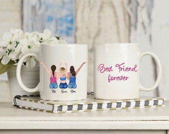 Custom mug. Friend birthday gift idea. Customizable coffee mug. Christmas gift. Best friend. brides maid gift idea