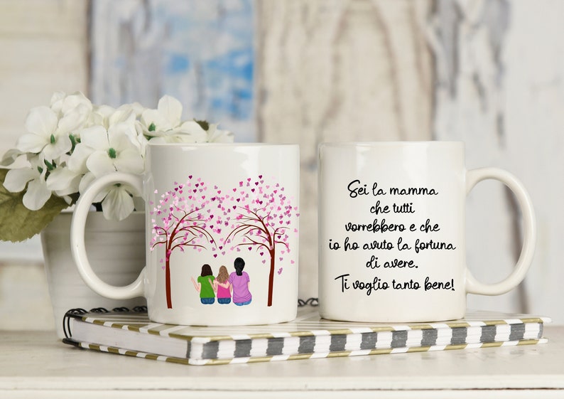 Tazza Personalizzata Papà E Figlia - Stampata In Francia - Idea Regalo 325 Ml