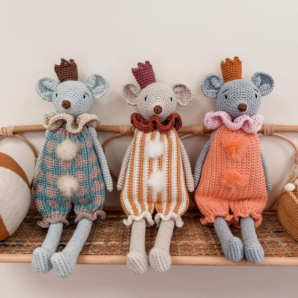 Crochet pattern for Minimousse the mouse (FR/EN)