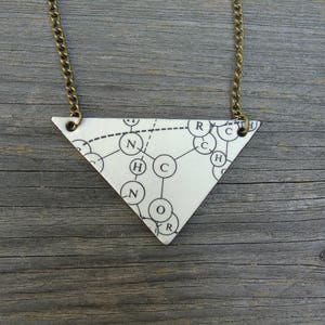 Biochemistry necklace, leather - Protein Structure