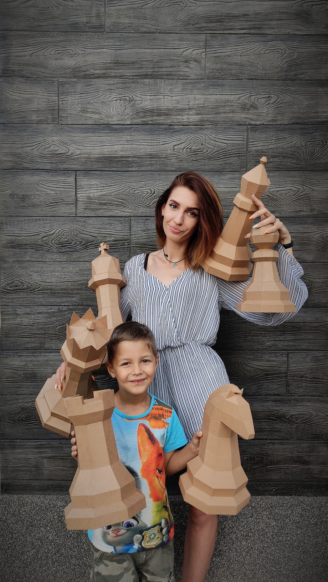 Papercraft Chess King Template Paper Chess 3D Low Poly Paper - Etsy Canada