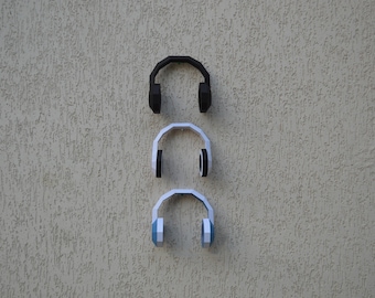 3D Low Poly Papercraft Headphones: DIY Wall Decor (PDF Pattern)