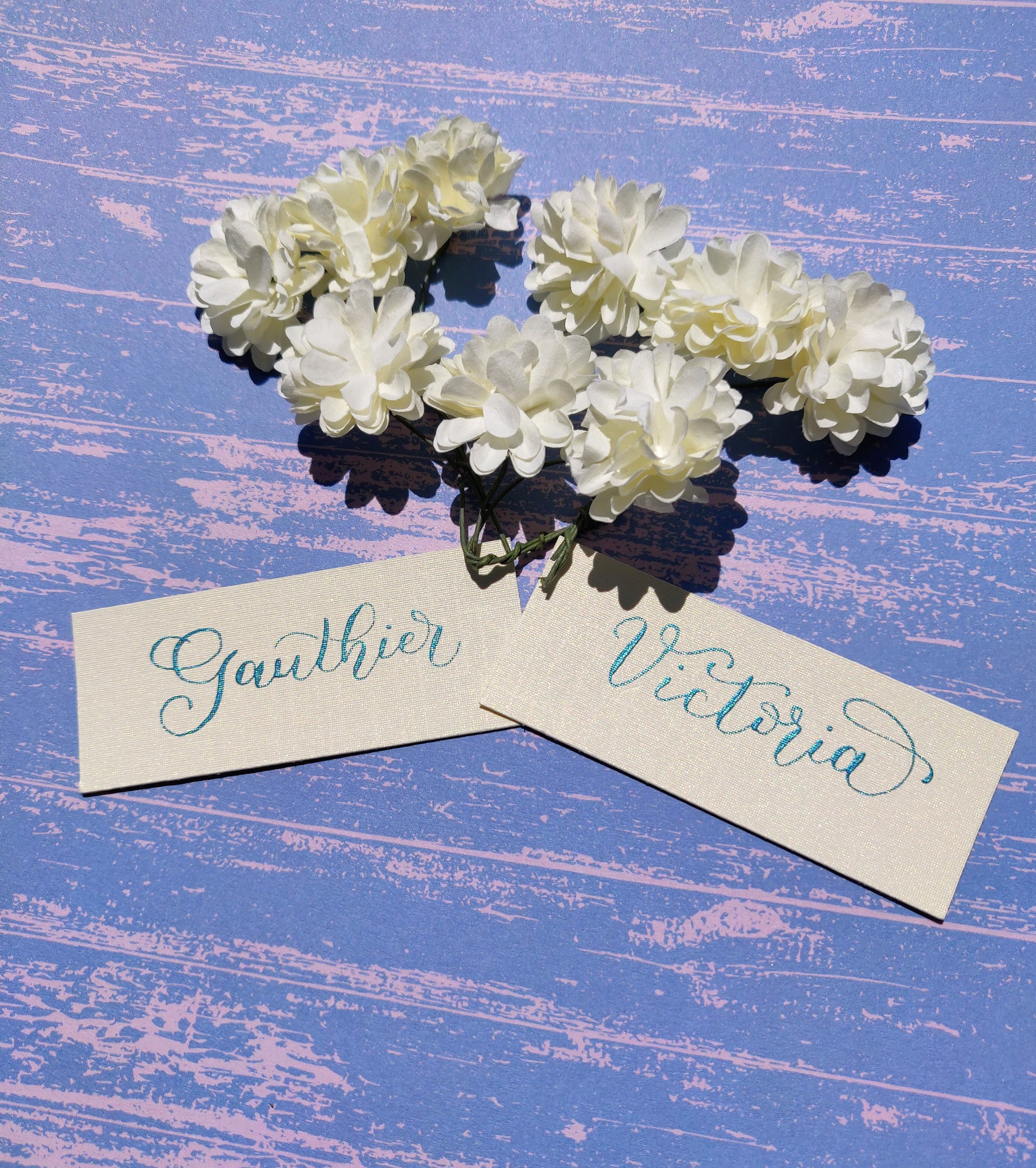 Marques Places Calligraphie Mariage | Papeterie Mariage Chic Marques Places Pour Réceptions, Fêtes,