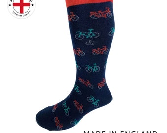 Multi Bike Soft Cotton Socks – Navy