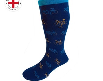 Multi Bike Soft Cotton Socks – Navy