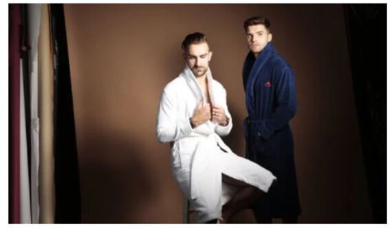 Mens terry towelling dressing gown new arrivals