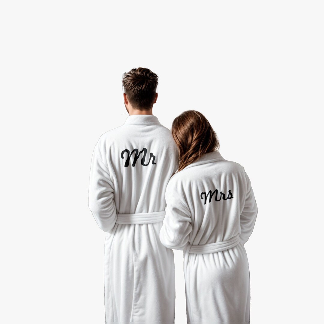 Mr. and Mrs. Bathrobes Luxurious Matching Robes for Couples His and