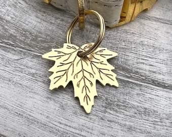 Maple Leaf Dog ID Tag
