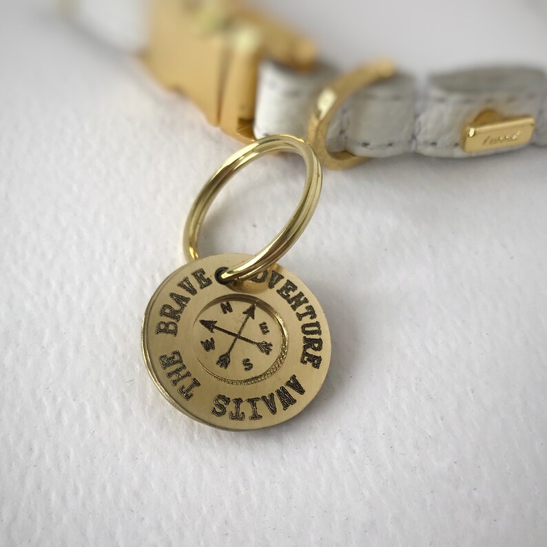 Personalised Adventure Dog Name Handmade In Brass With Etsy Personalised Adventure Dog Name Handmade In Brass With Etsy