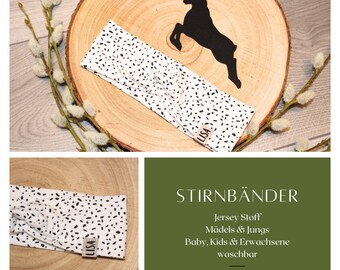 Stirnband "voll verdreht" Herbstfarben Frühlingsfarben Sommerfarben Jersey Haarband Kord Uni Baby Kinder Damen Accessoires