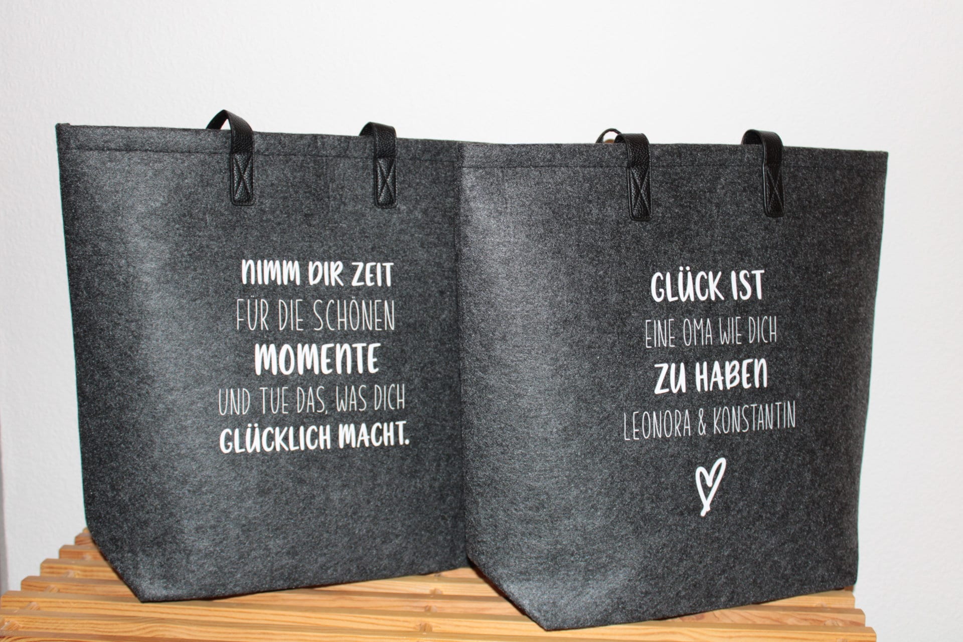 Filztasche Shoppingbag Accessoires Mode mit Spruch oder Etsy