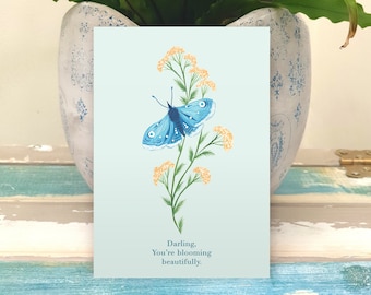 Butterfly Inspirational Quotes- Set of 4 Postcards