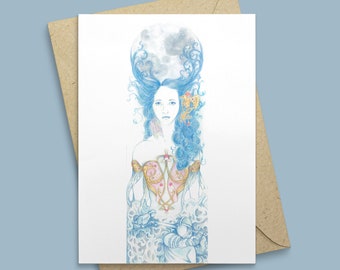 Freya Goddess- A5 Card, Mythology, Fairytale, Folklore