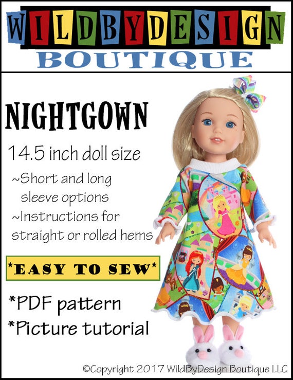 easy doll nightgown pattern