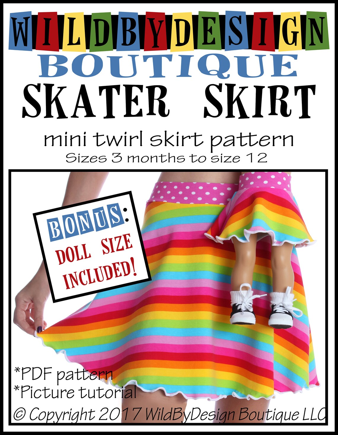 Skater Skirt Sewing Pattern PDF Pattern Twirl Skirt Yoga Skirt Etsy