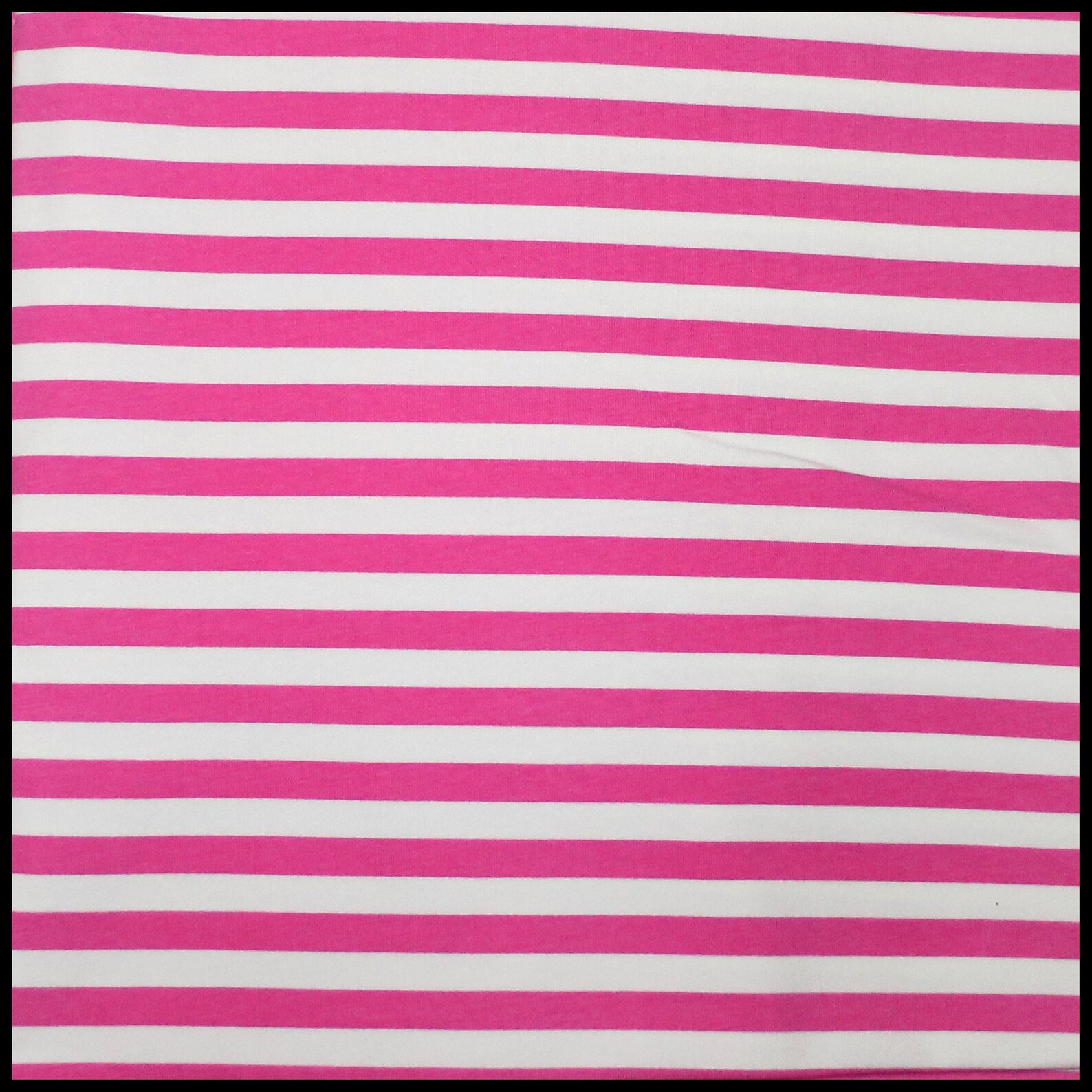 Hot Pink and White Stripe Knit Fabric 1/2 Inch Stripe Fabric Etsy