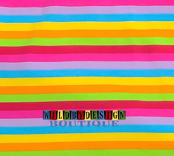 rainbow knit fabric by the yard