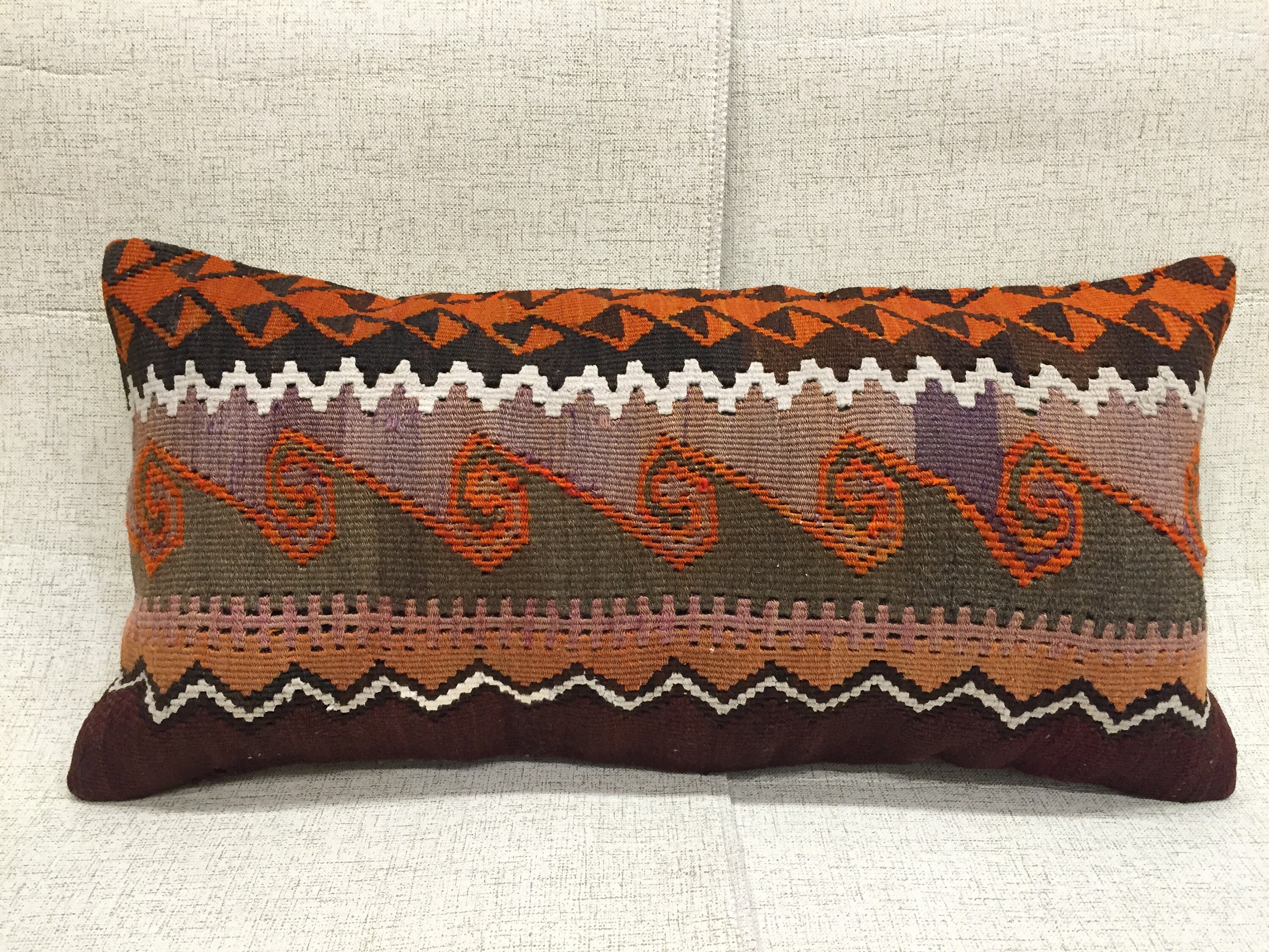 Decorative Kilim PillowLumbar Kilim PillowHandmade Pillow Etsy