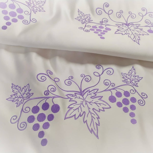 Fichier de broderie machine, motifs de broderie, motifs de broderie, raisin, fichiers de broderie