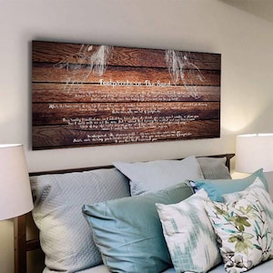 Christ Hände #13 Fußabdrücke im Sand Wand Kunst Dekor Leinwand Hängedruck gerahmt Gedicht Gebetsschild für Zuhause Jesus Trug mich Fußabdrücke