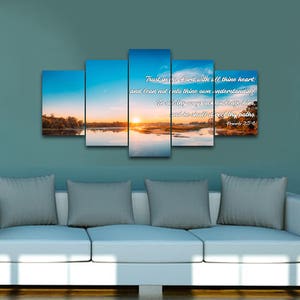 Proverbs 3:5-6 #10 KJV Biblical Wall Art, Bible Quote Art, Bible Verse Prints, Christian Art Gifts, Religious Gifts, Christian Prints