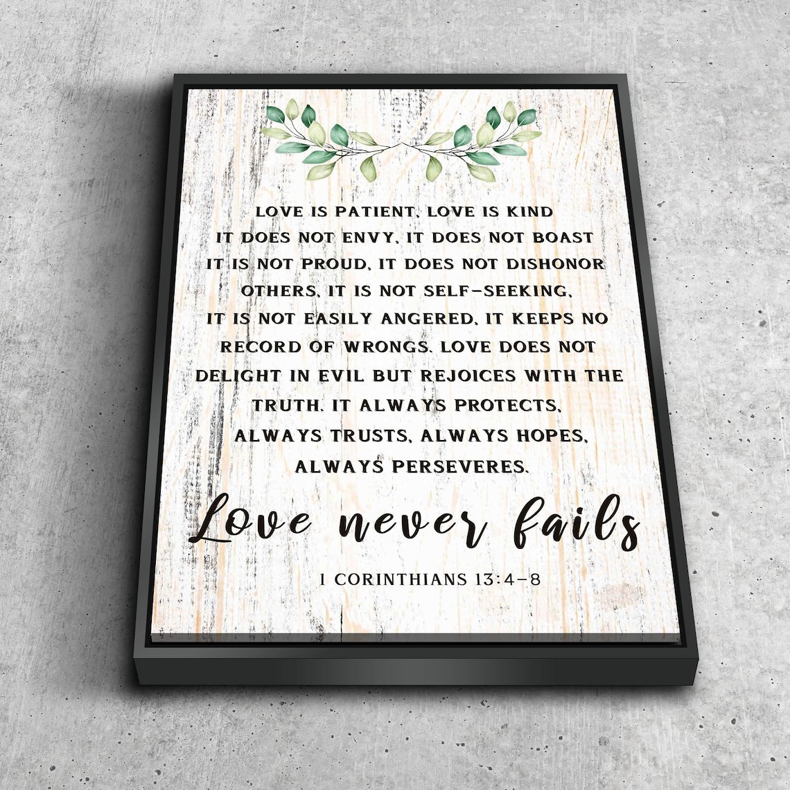 1 Corinthians 13 'love is Patient Love is Kind' 10 | Etsy