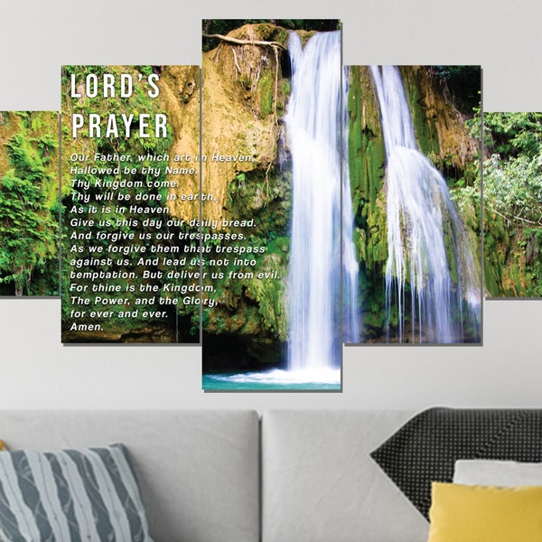 The Lords Prayer Large Wall Art Etsy