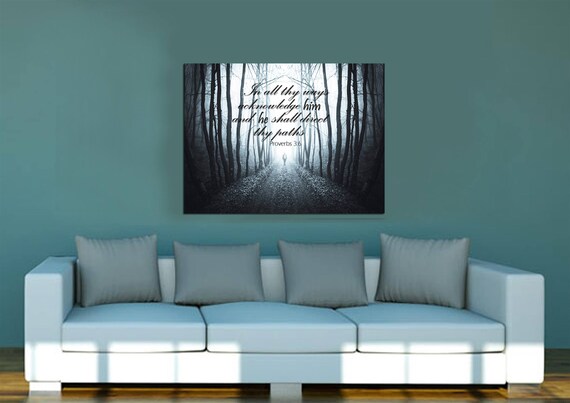 Proverbs 3 6 3 Kjv In All Thy Ways Acknowledge Him Scripture Art Framed Bible Verses Religious Framed Art Wall Hangings Christian