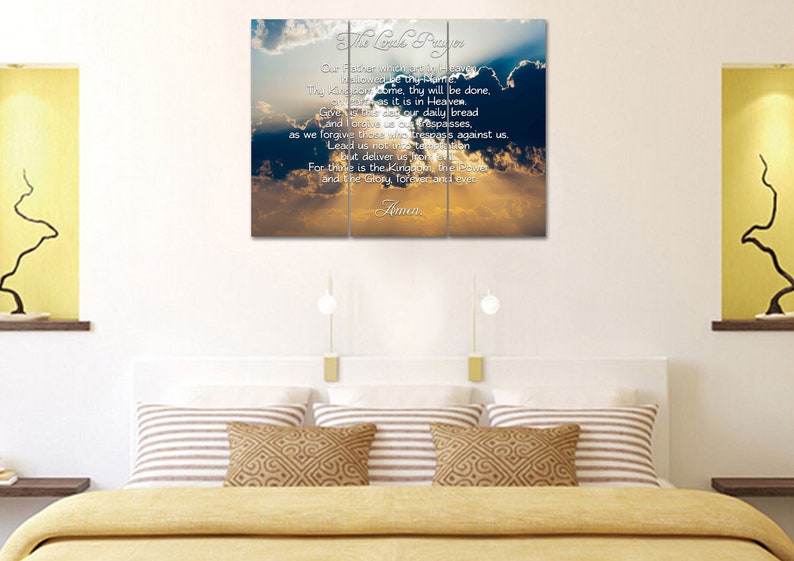 Through Clouds #3 the Lords Prayer Wall Art | Hanging | Framed | Wall ...