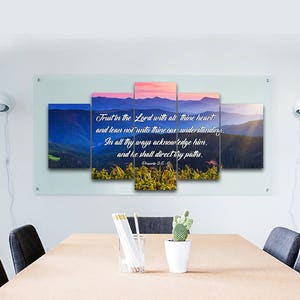 Proverbs 3:5-6 #3 KJV Biblical Wall Art, Bible Quote Art, Bible Verse Prints, Christian Art Gifts, Religious Gifts, Christian Prints