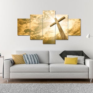The Cross Facing God&#39;s Love #1 Canvas | Hanging | Framed | Home Decor | Cross Wall Hanging | wall crosses | crucifix  Large Cross Decor |