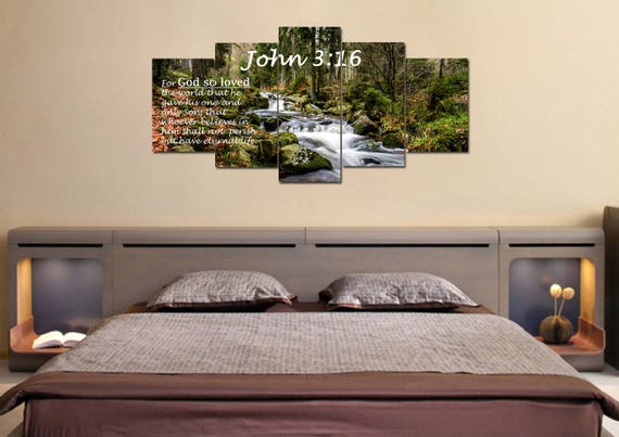 John 3 16 14 Niv For God So Loved The World Scripture Christian Wall Art Bible Verse Canvas Christian Canvas Bible Verse Wall Art