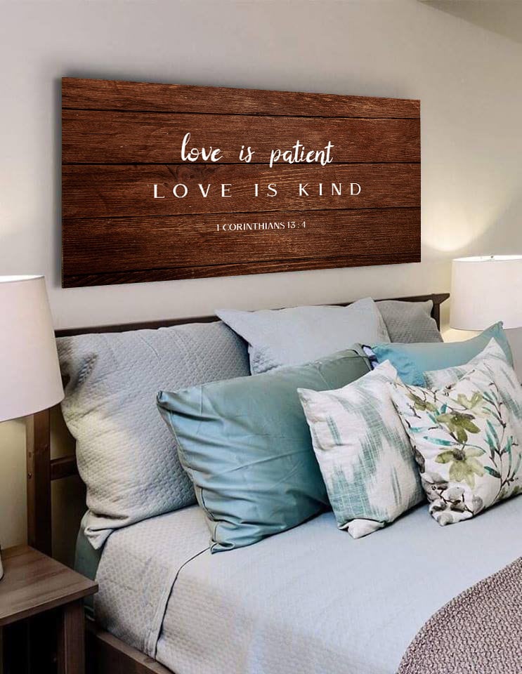 1 Corinthians 13 'love is Patient Love is Kind' #12 Wall Art Canvas ...