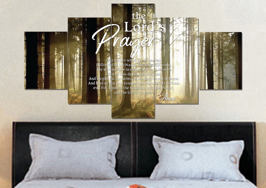 Quiet Forest #9 the Lords Prayer Wall Art | Hanging | Framed | Wall ...